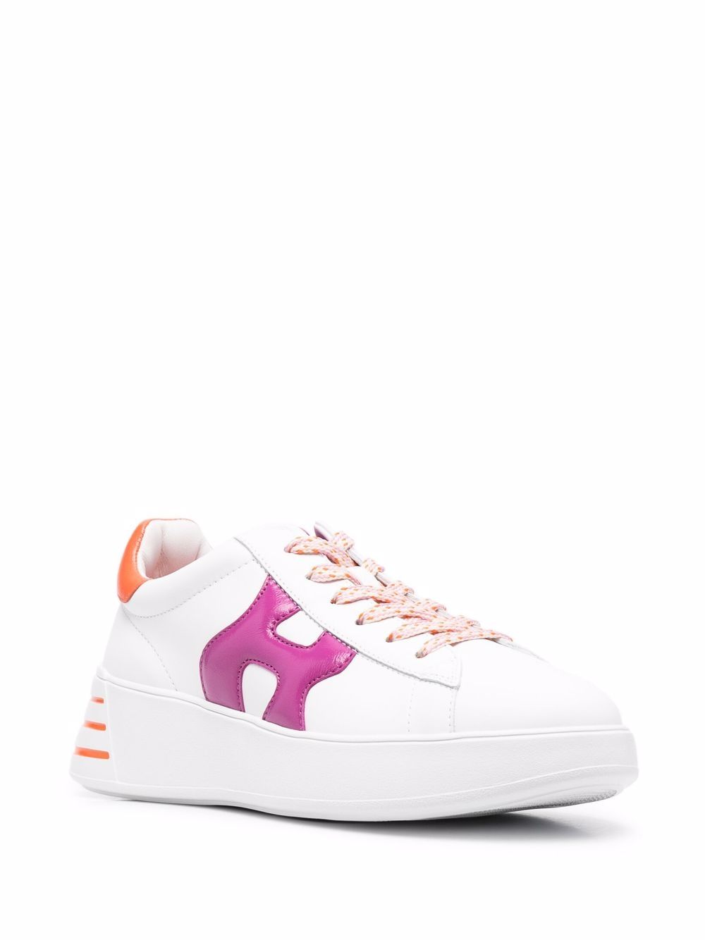 Hogan Rebel sneakers met colourblocking - Wit