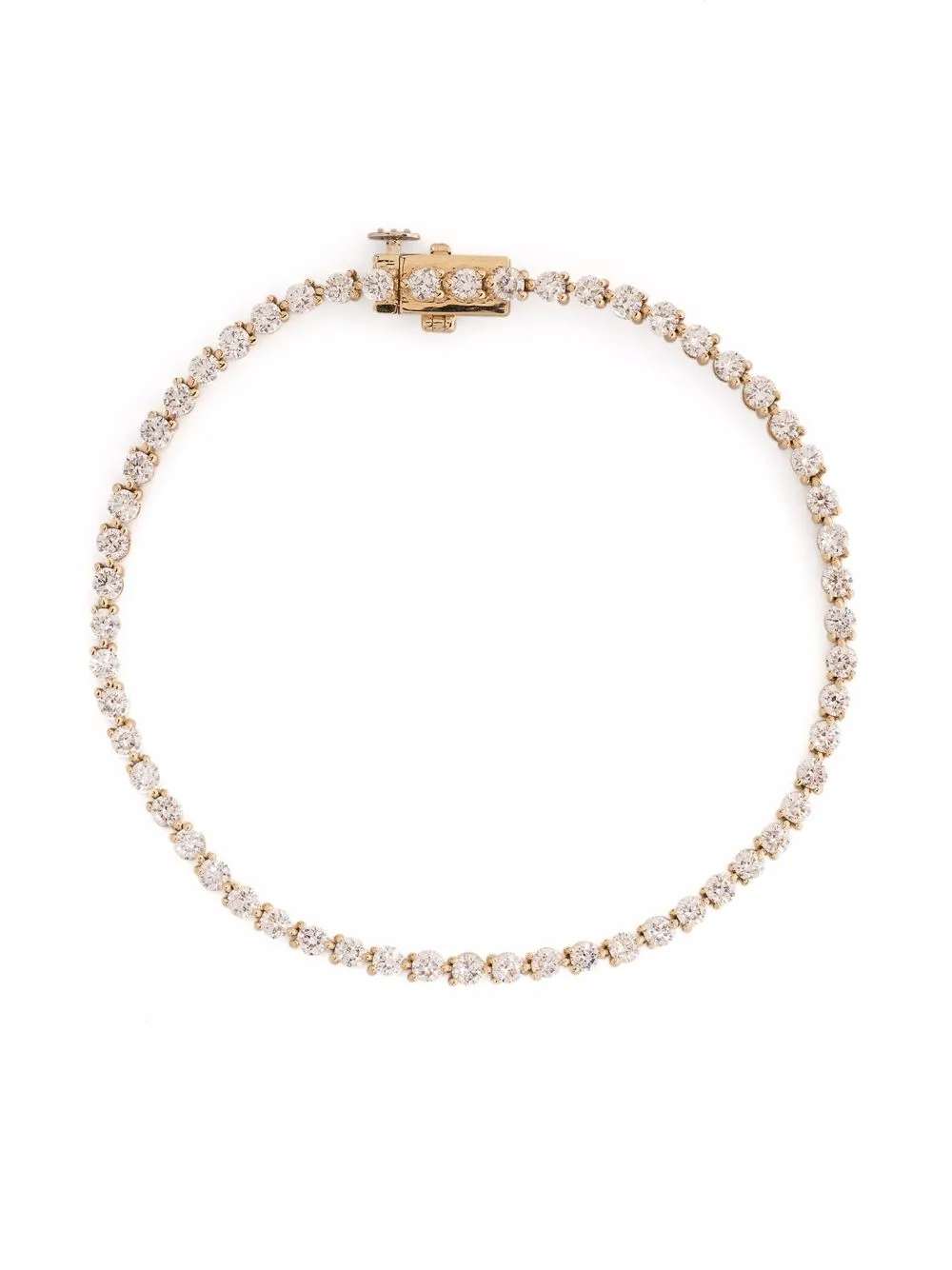 

VRAI 14kt yellow gold petite tennis diamond bracelet