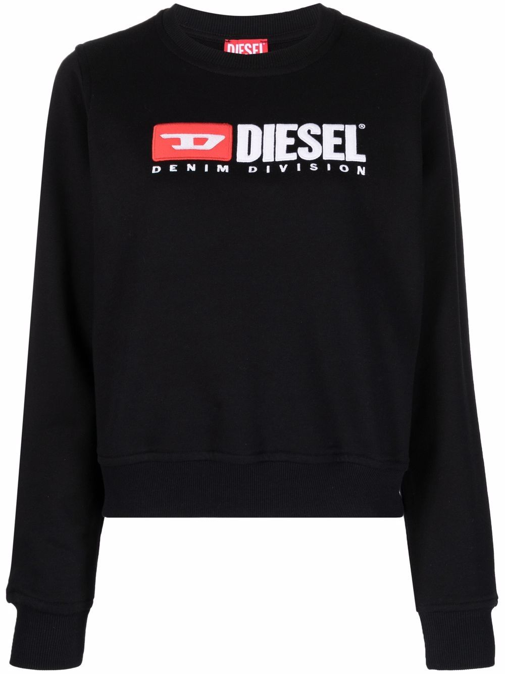 

Diesel sudadera con logo bordado - Negro