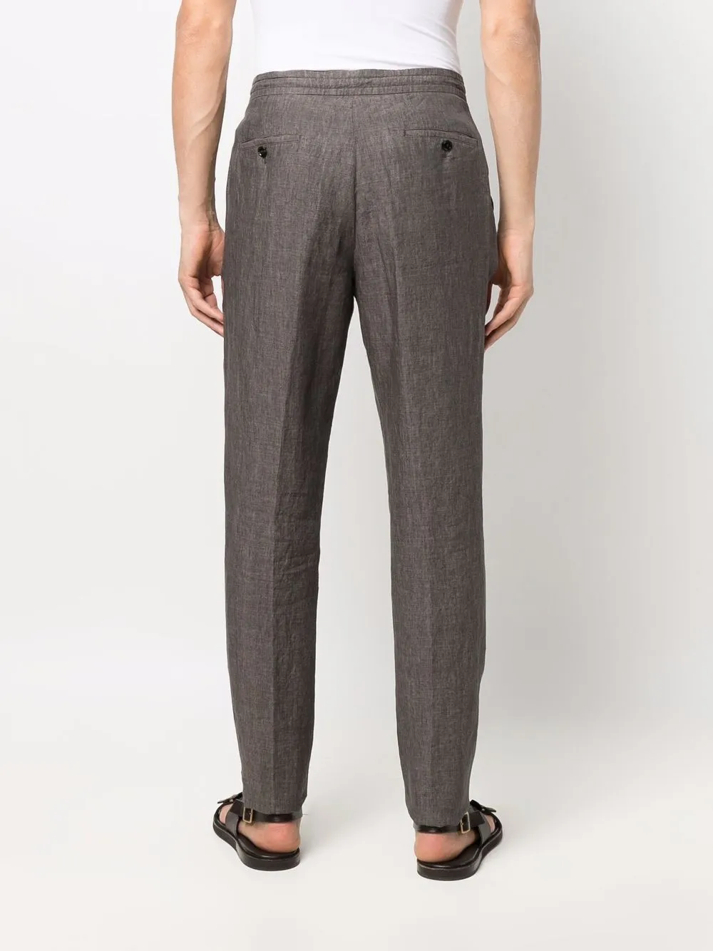 фото Ermenegildo zegna льняные брюки прямого кроя