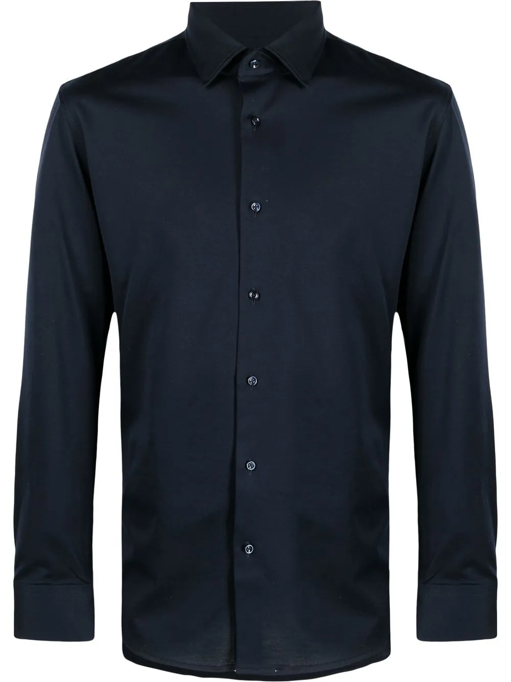 

BOSS long-sleeve cotton shirt - Blue
