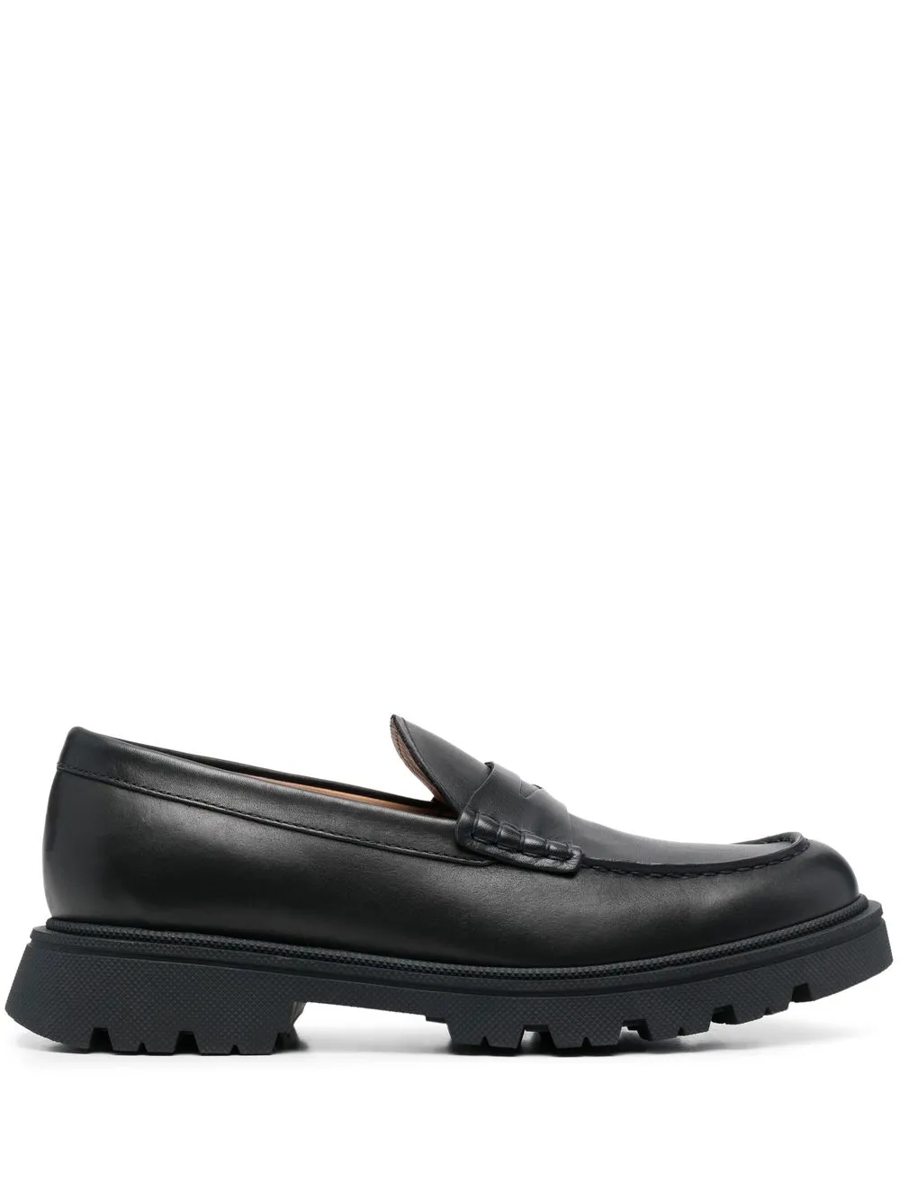 

BOSS Denory leather loafers - Black