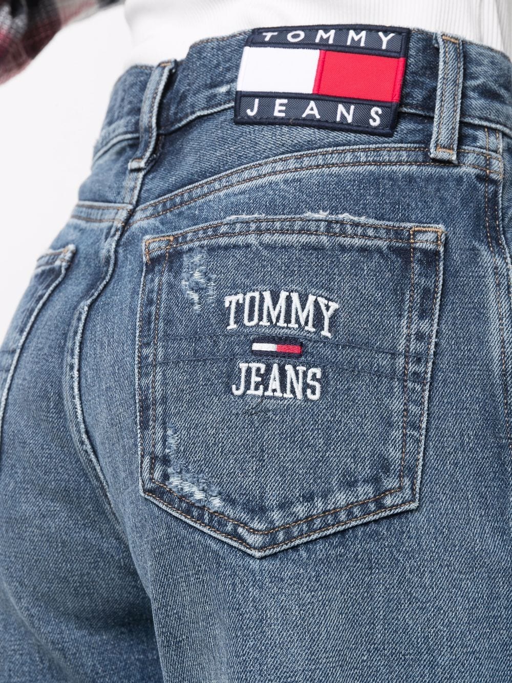 Tommy Jeans embroidered-logo Detail Jeans Farfetch 