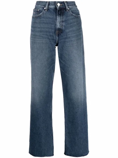 Tommy Jeans - embroidered-logo detail jeans
