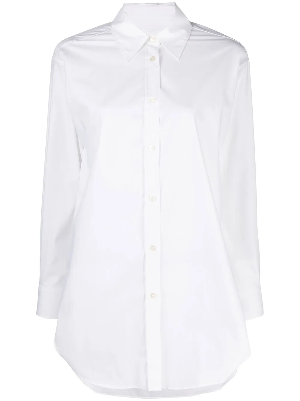 

BOSS camisa de popelina manga larga - Blanco