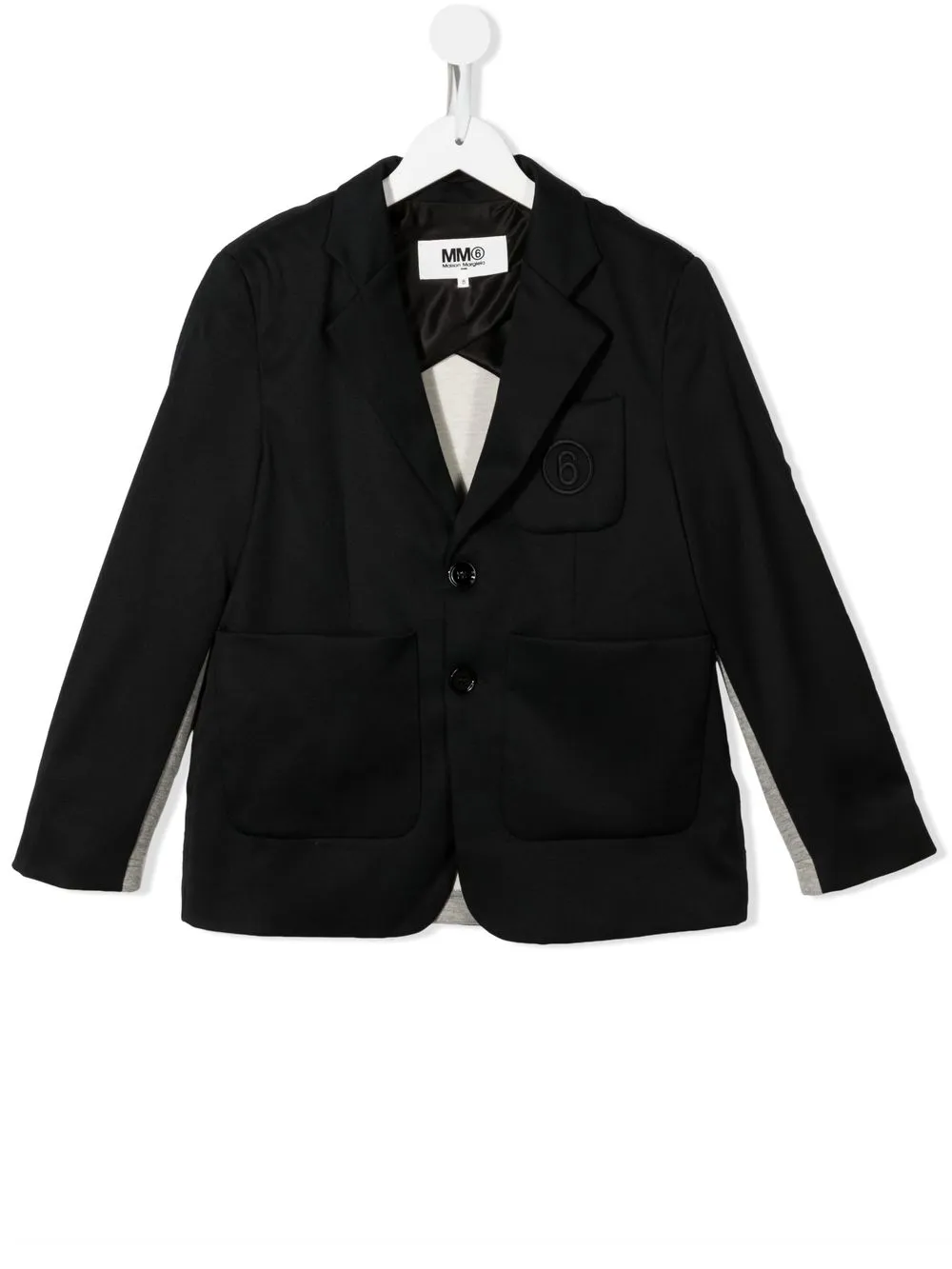 

MM6 Maison Margiela Kids blazer con botones - Negro