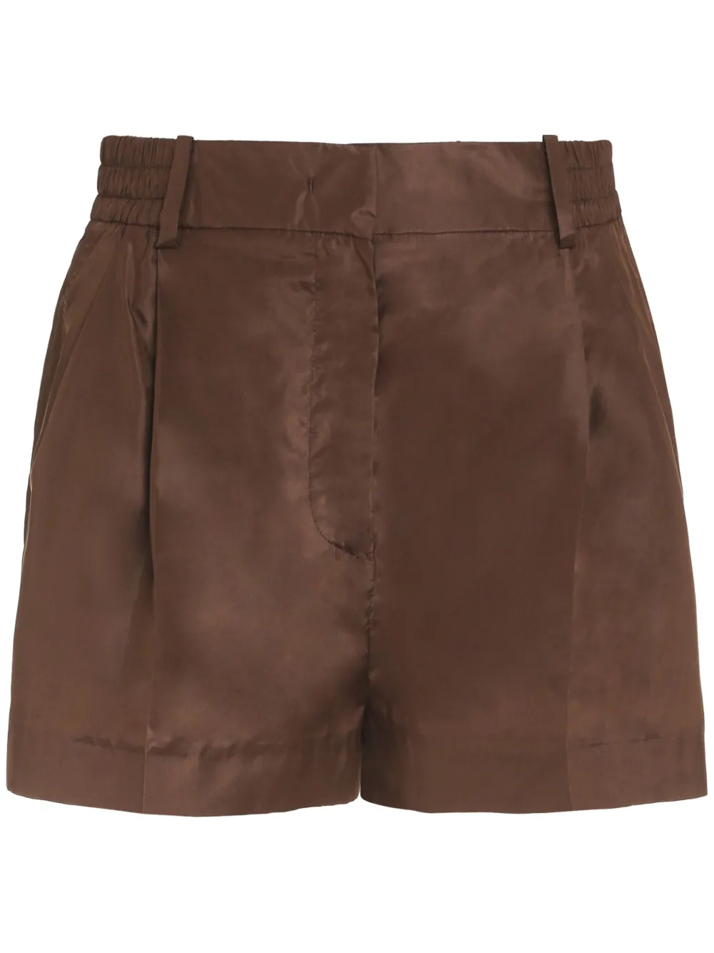 Valentino Garavani pressed-crease tailored shorts | Brown | Image 1