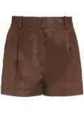 Valentino Garavani pressed-crease tailored shorts - Brown