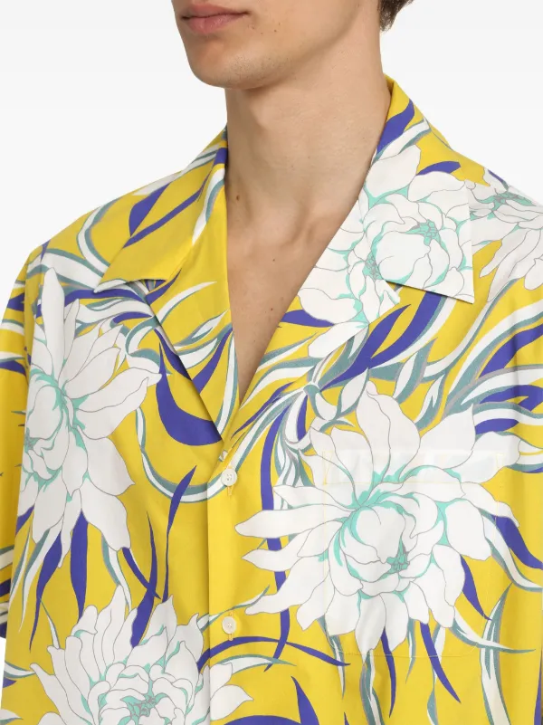 美品 VALENTINO ヴァレンティノ シャツ ブラウス 花柄 シルク 黄色 VALENTINO（花柄 ・ シャツ/ブラウス(長袖/七分)）のフリマアイテム一覧