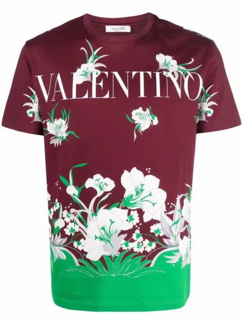 Valentino تيشيرت بأكمام قصيرة وطبعة شعار الماركة