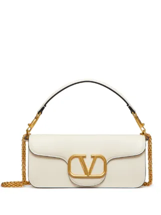 Valentino Garavani ロコ レザーショルダーバッグ | ニュートラル