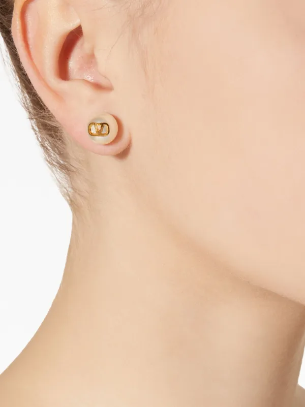 VLogo Signature stud earrings