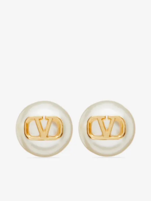 Valentino Garavani Vlogo Signature earrings with pearls
