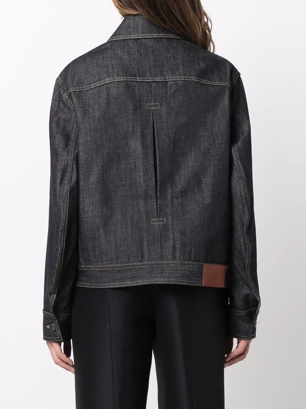 фото Studio nicholson button-fastening denim jacket