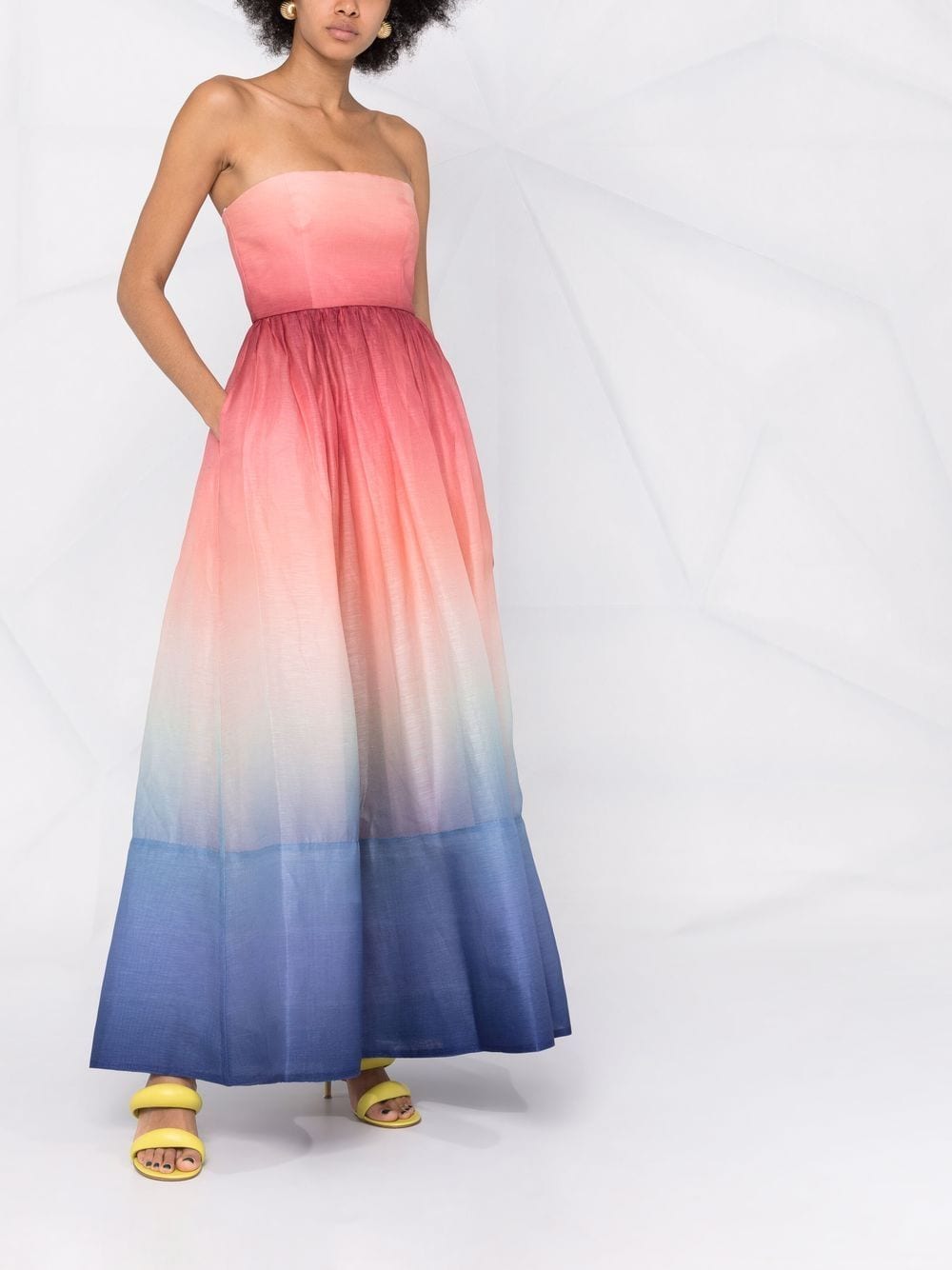 ZIMMERMANN Strapless maxi-jurk - Roze