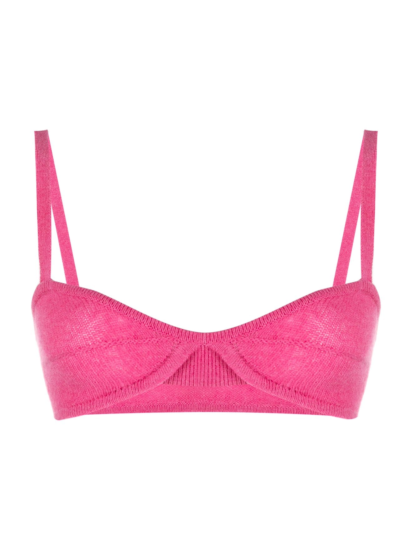 KHAITE knitted bra top pink MODES