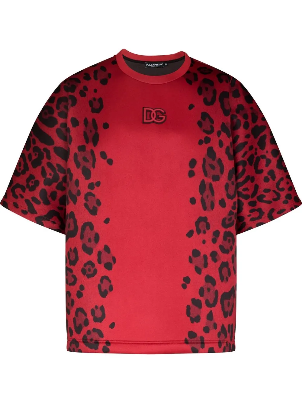 

Dolce & Gabbana playera con estampado de leopardo - Rojo