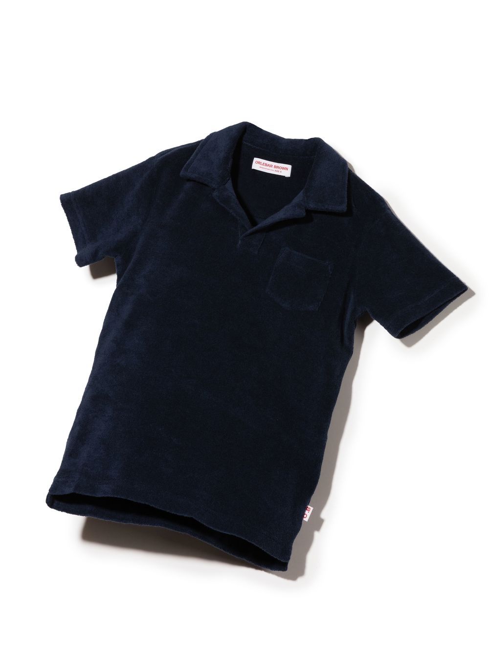 Orlebar Brown Kids Poloshirt van badstof - Blauw