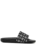 MCM monogram-print slides - Black