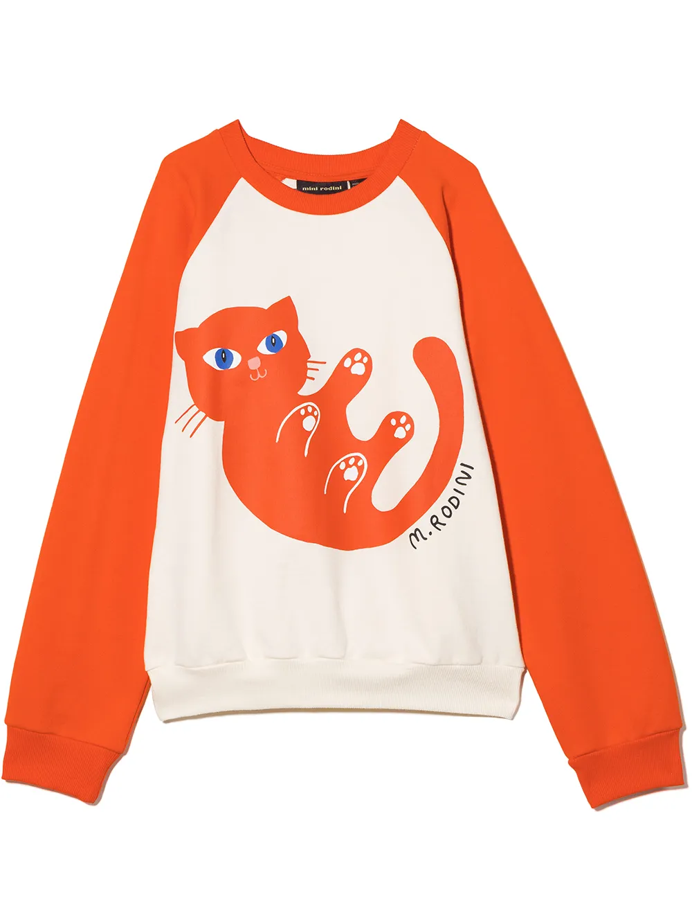 

Mini Rodini sudadera con estampado Baby Cat - Neutro