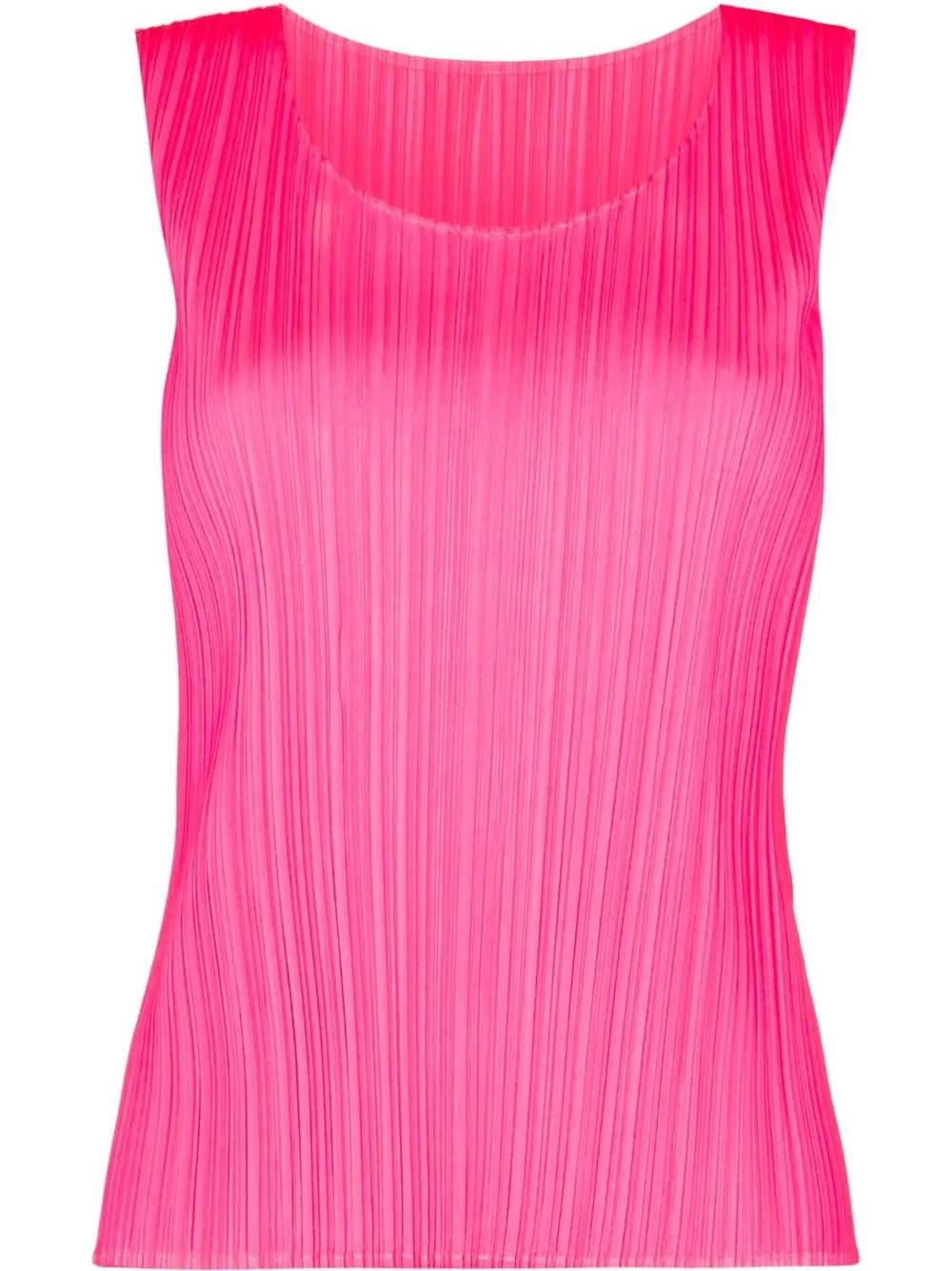 

Pleats Please Issey Miyake vestido plisado sin mangas - Rosado