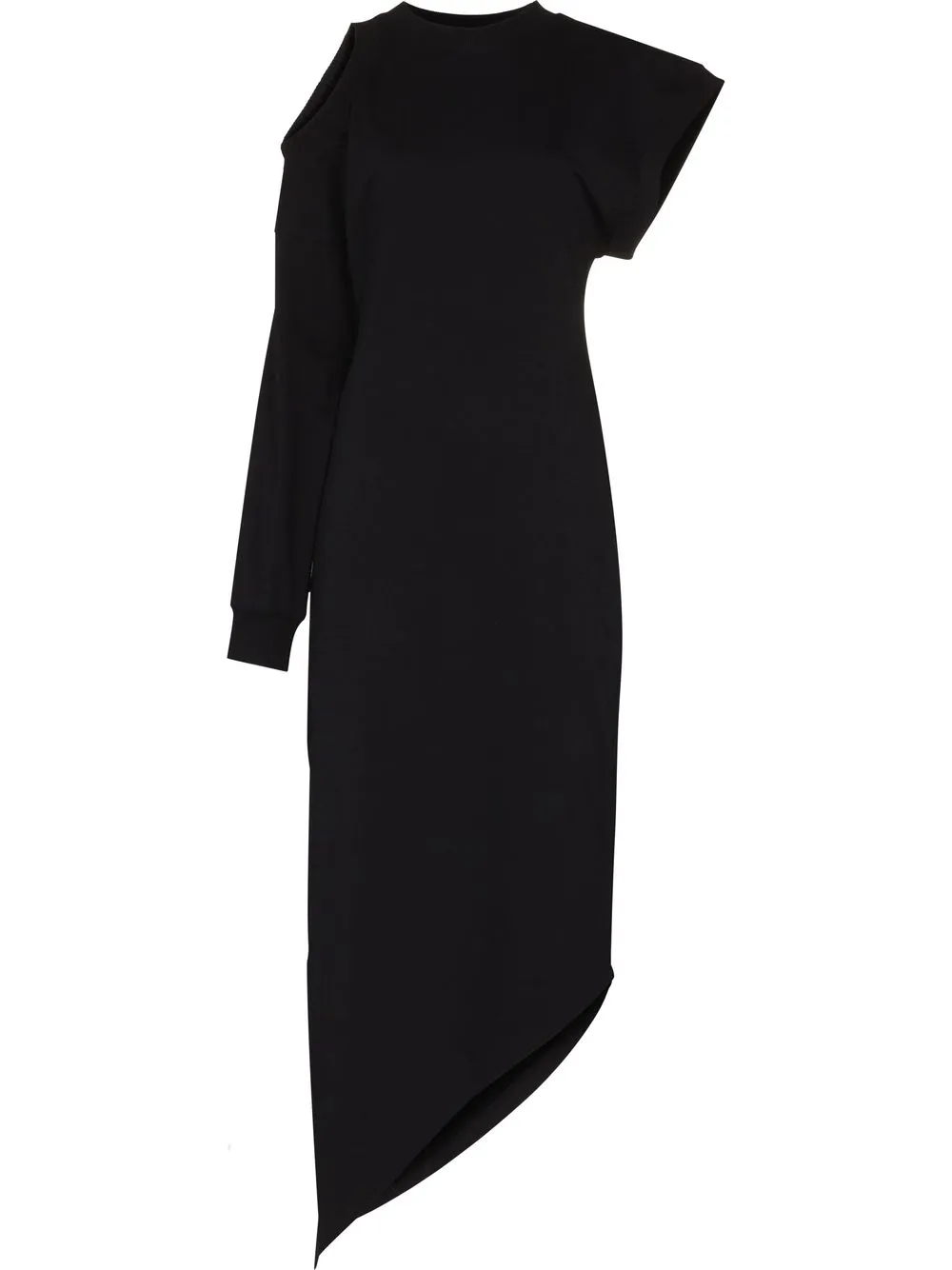 

A.W.A.K.E. Mode vestido asimétrico - Negro