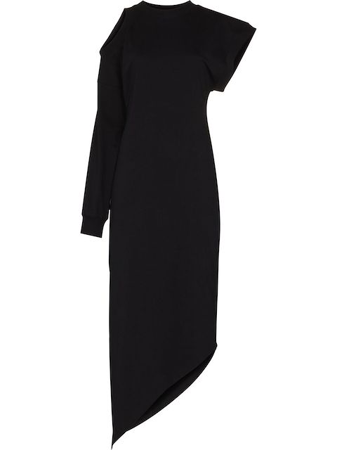 A.W.A.K.E. Mode asymmetric organic-cotton dress