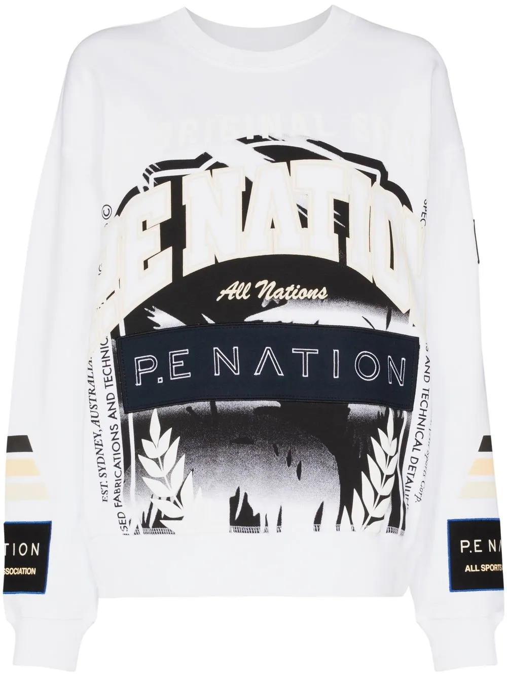 

P.E Nation Layback oversized sweatshirt - White