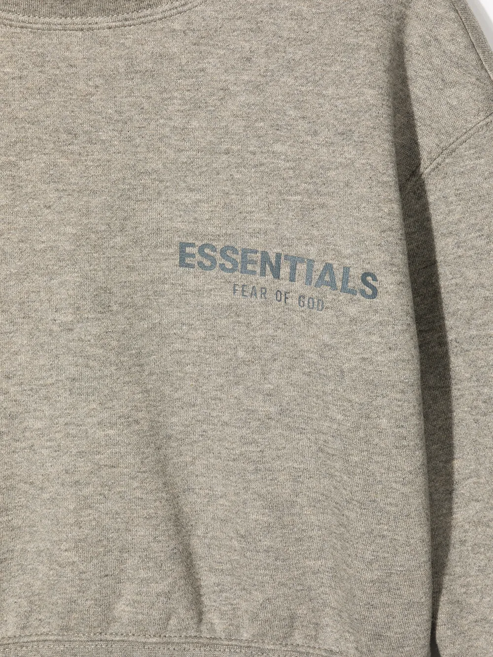 фото Fear of god essentials kids толстовка с высоким воротником и логотипом