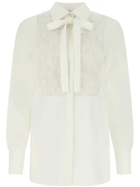 Valentino Garavani appliqué-detail long-sleeve shirt
