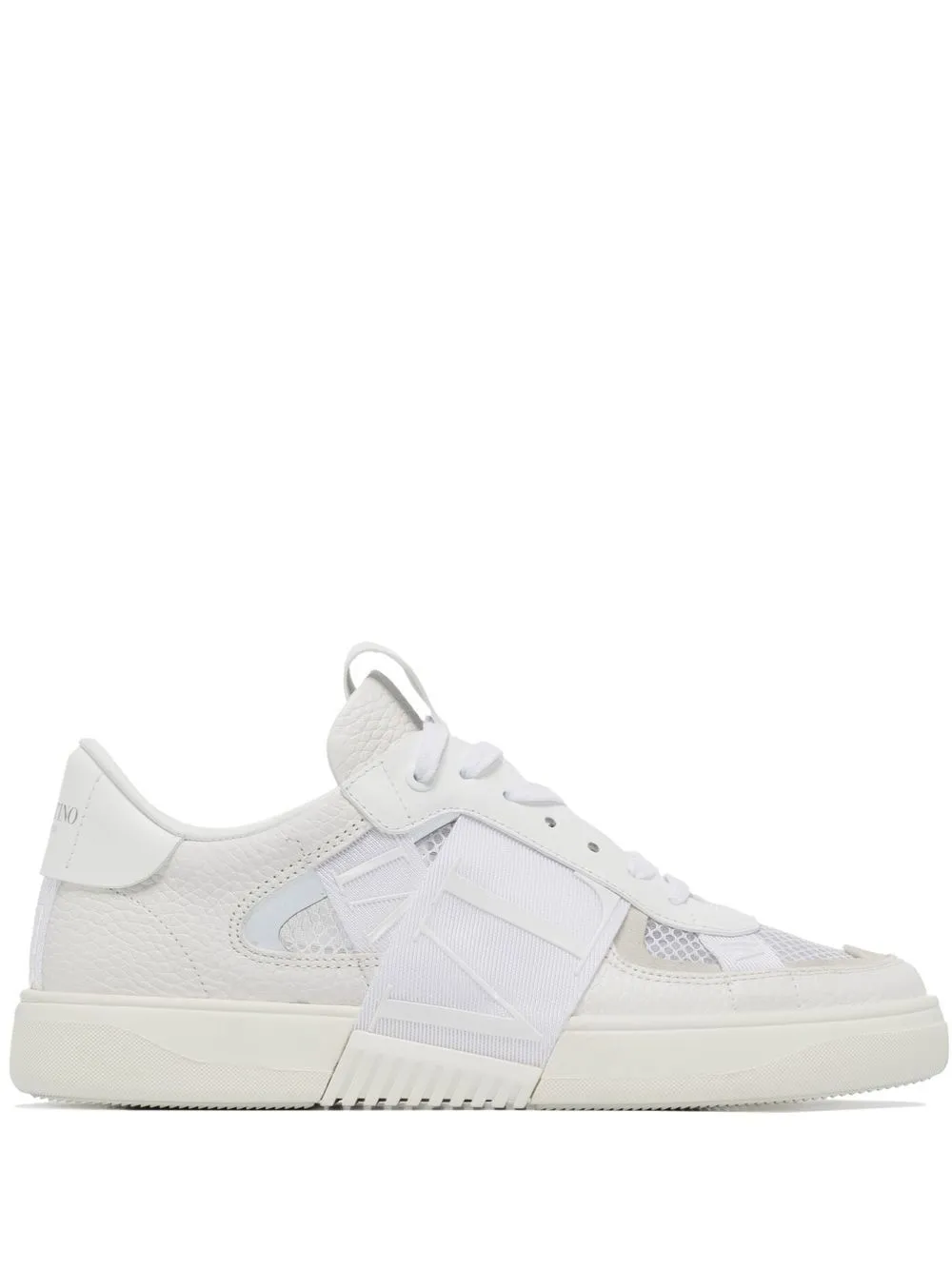 

Valentino Garavani mesh-detailed lace-up sneakers - White