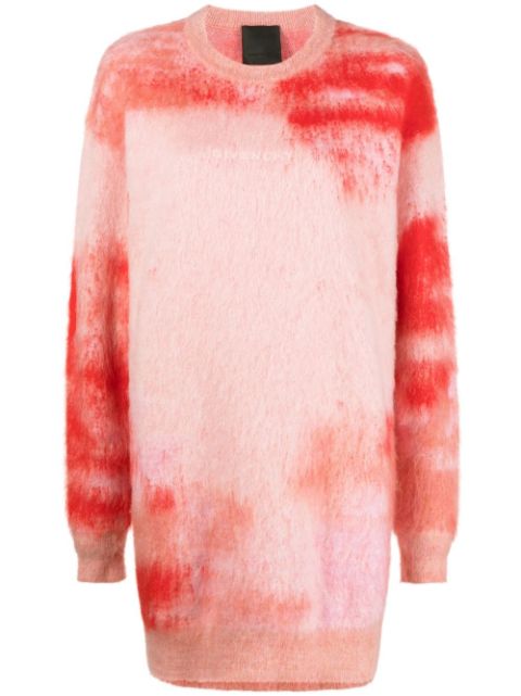 Givenchy abstract-pattern knitted sweater dress