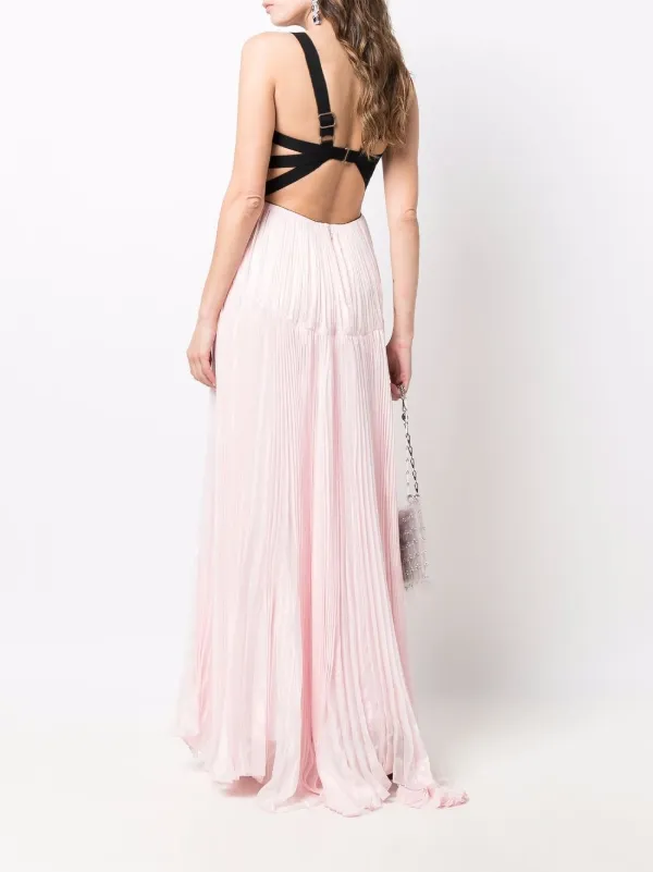 Maria Lucia Hohan V-neck Sleeveless Dress | Pink | FARFETCH