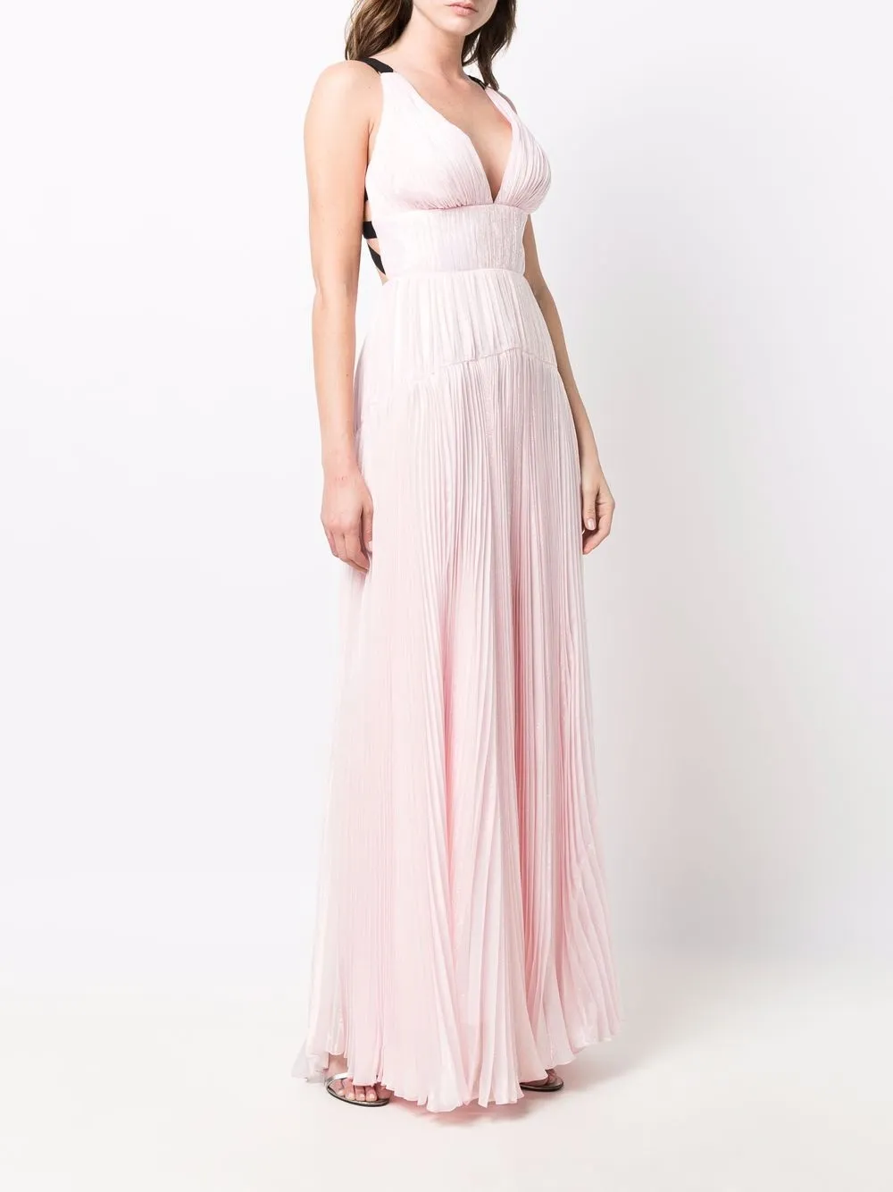  Maria Lucia Hohan Trägerkleid Mit V Ausschnitt   Rosa 