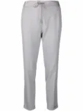Fabiana Filippi drawstring tapered trousers - Grey