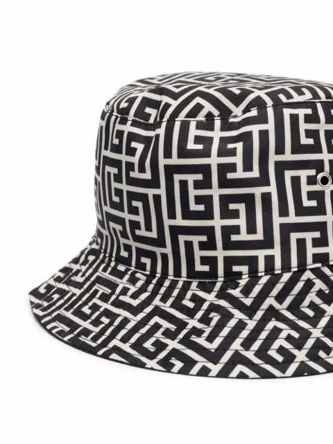 Balmain Logo Embroidered Bucket Hat 