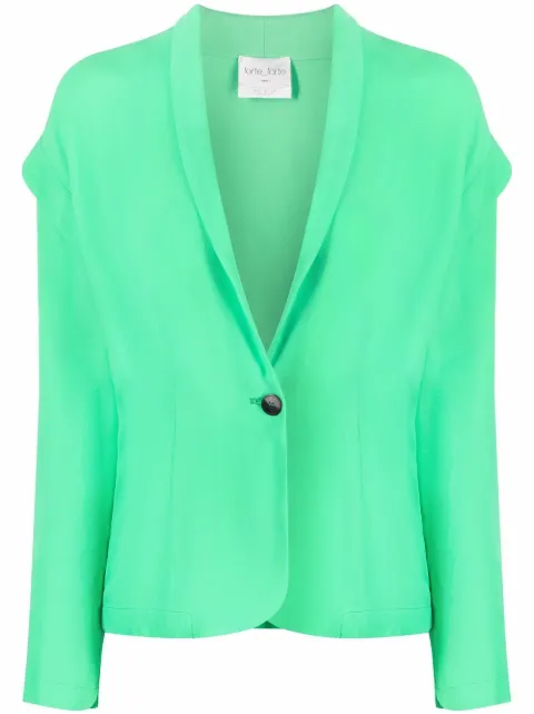 Forte Forte drop-shoulder single-breasted blazer