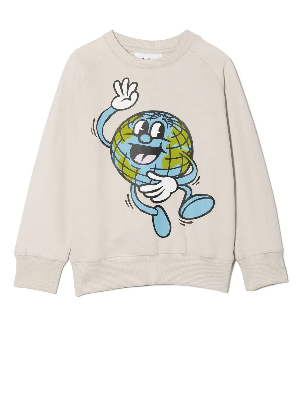 

Molo graphic-print cotton sweatshirt - Neutrals