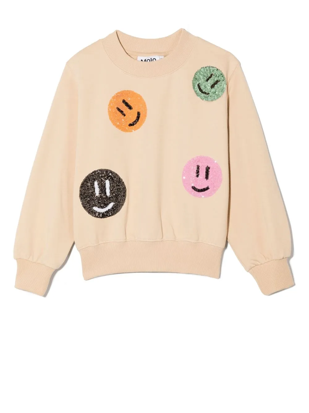 

Molo Happy Faces sequin-embellished sweatshirt - Neutrals