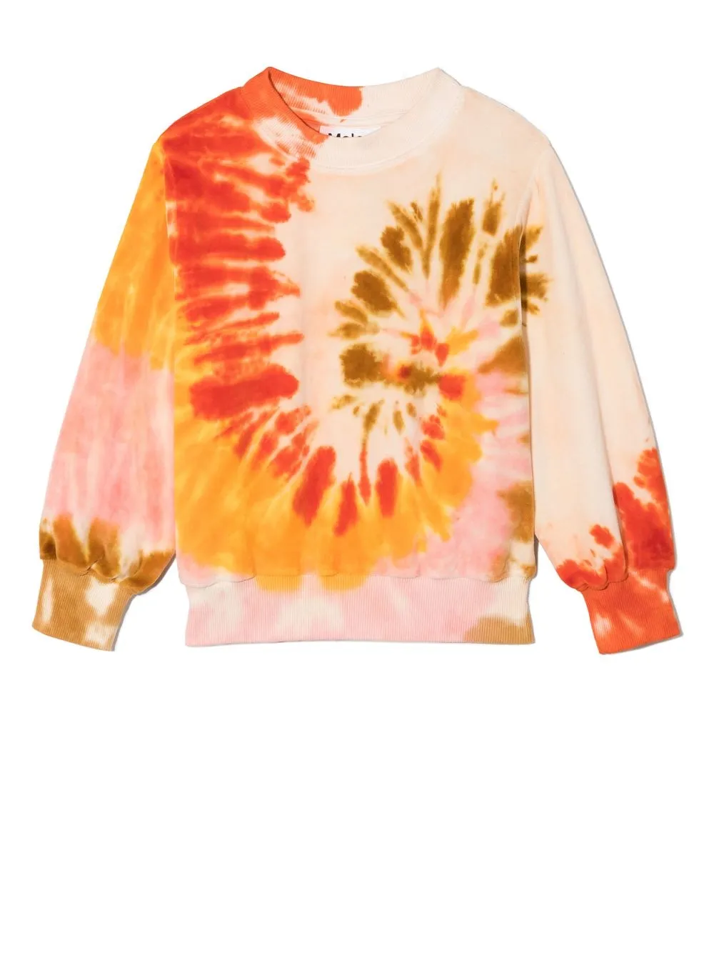 

Molo sudadera con motivo tie-dye - Naranja