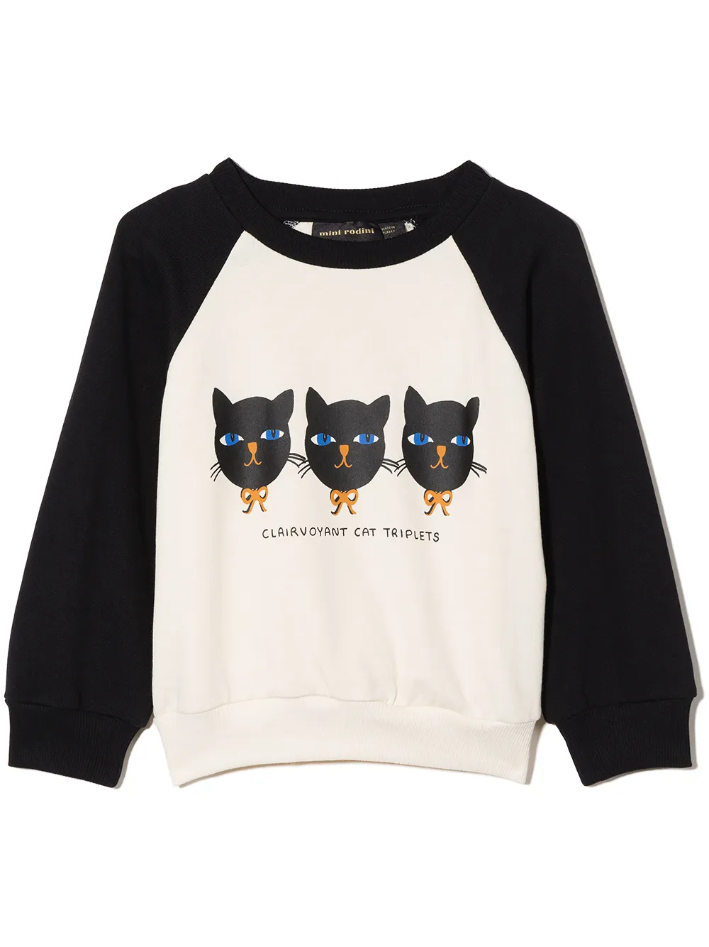 

Mini Rodini Cat Triplets-print cotton sweatshirt - Neutrals