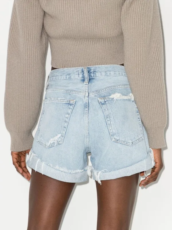 AGOLDE Parker Long Denim Shorts - Farfetch