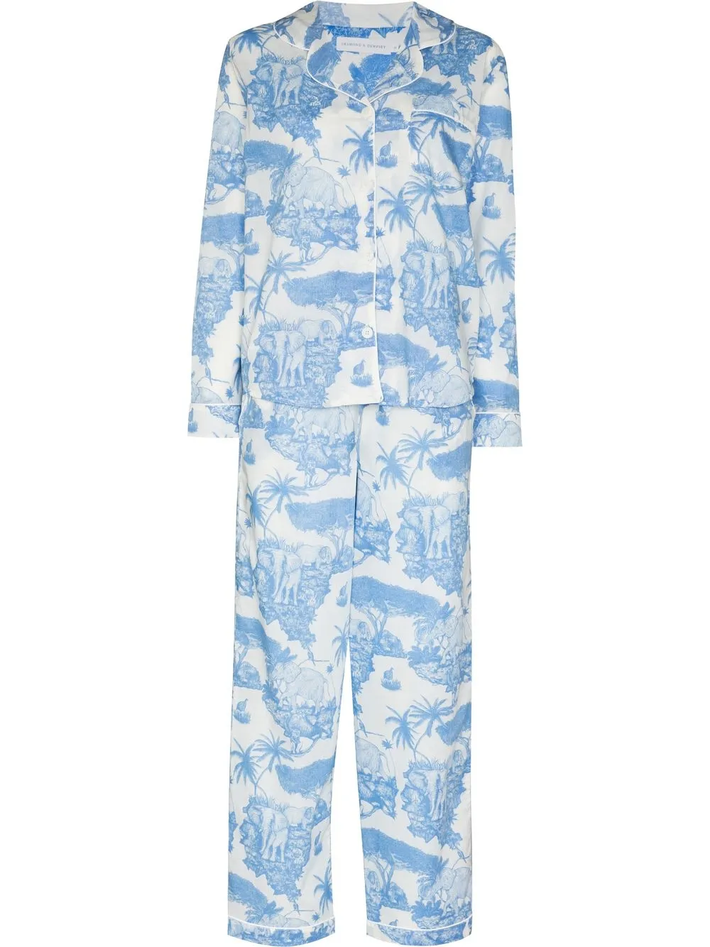 

Desmond & Dempsey pijama Loxodonta - Blanco