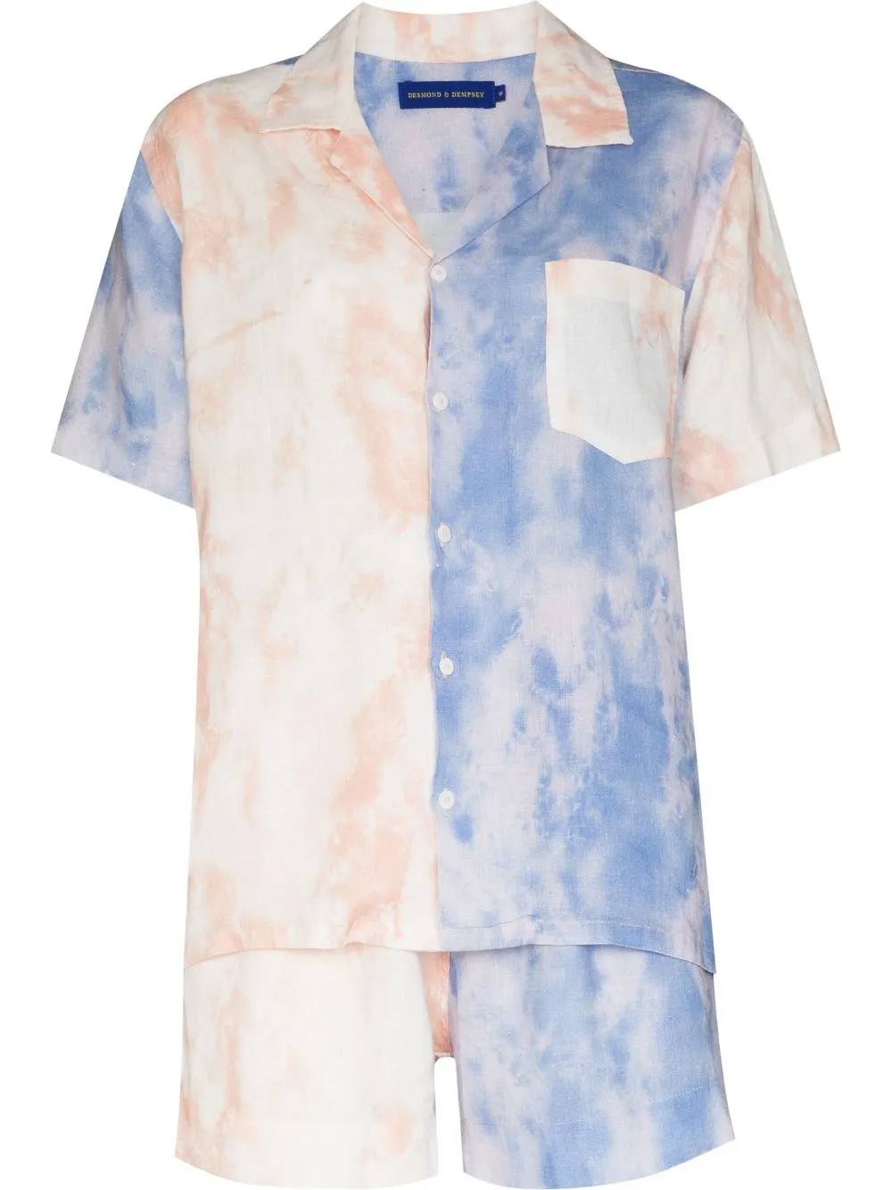 

Desmond & Dempsey Summer Dusk pyjama set - Blue