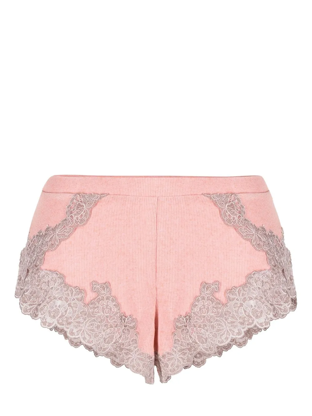 La Perla lace-trim shorts - Pink