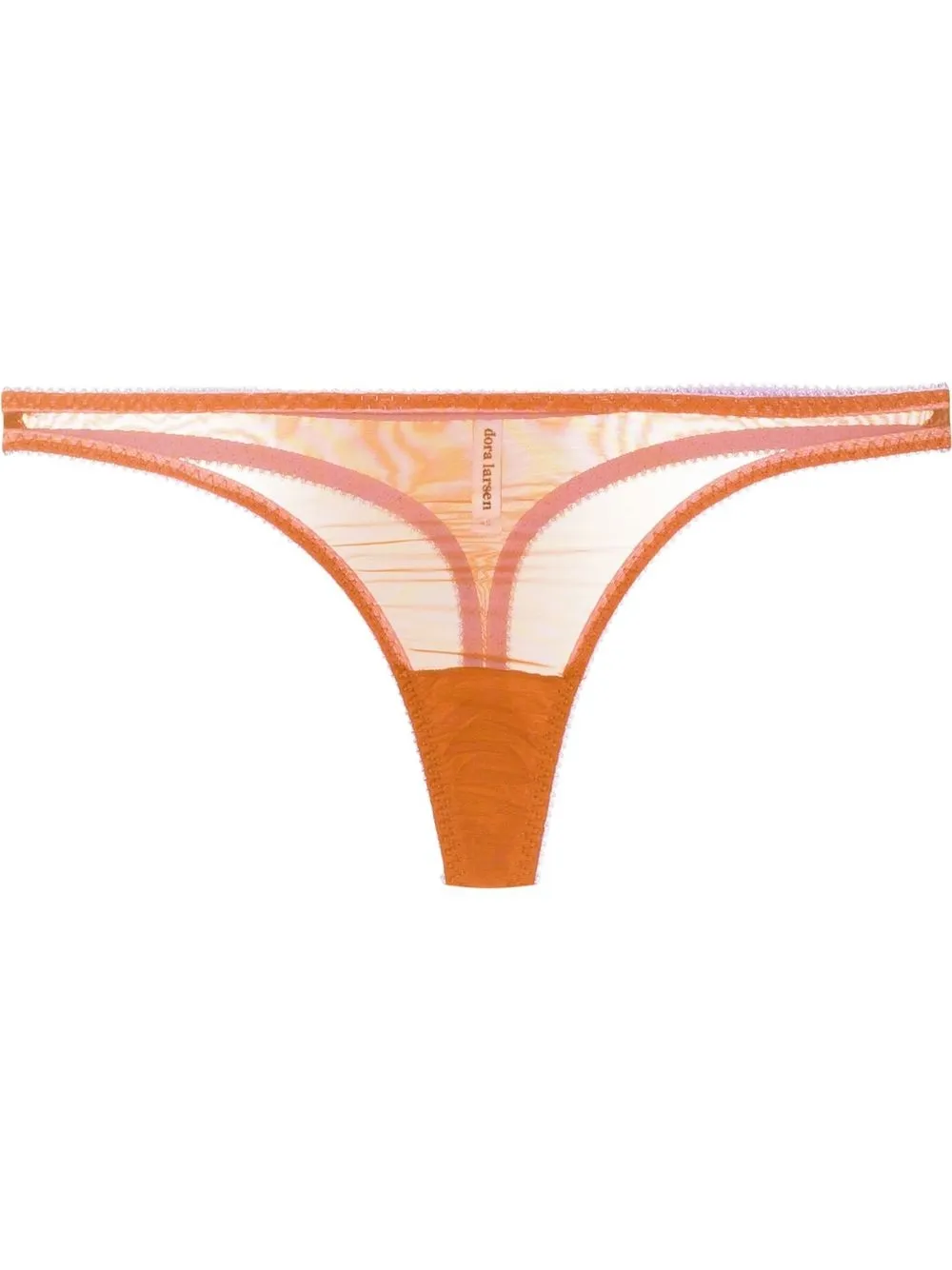 

Dora Larsen tanga Luella Clean de tul - Naranja