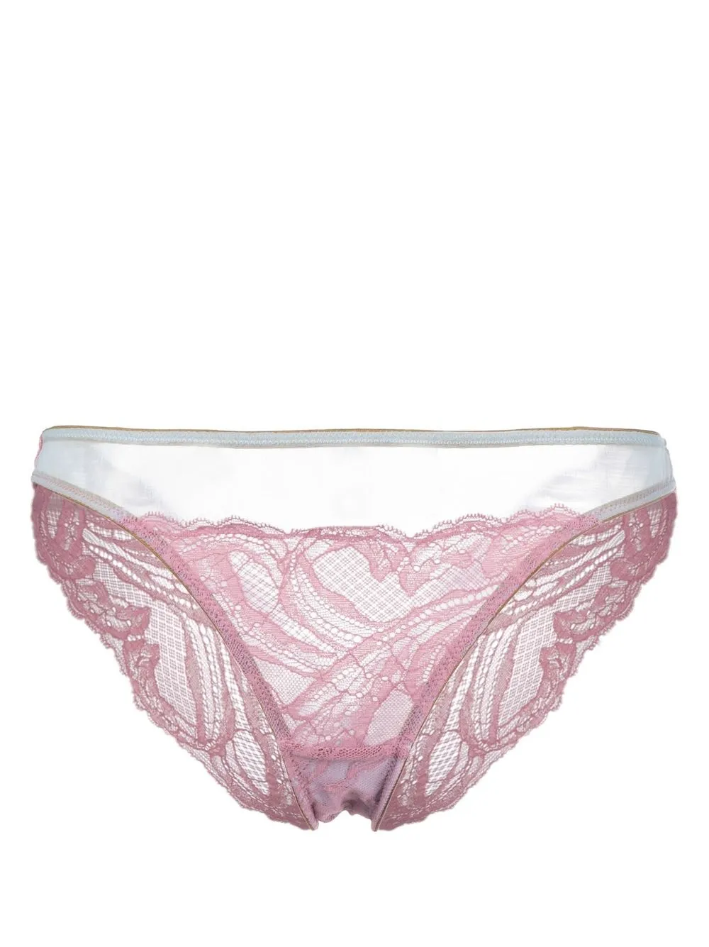 

Dora Larsen calzones con detalles de encaje - Rosado