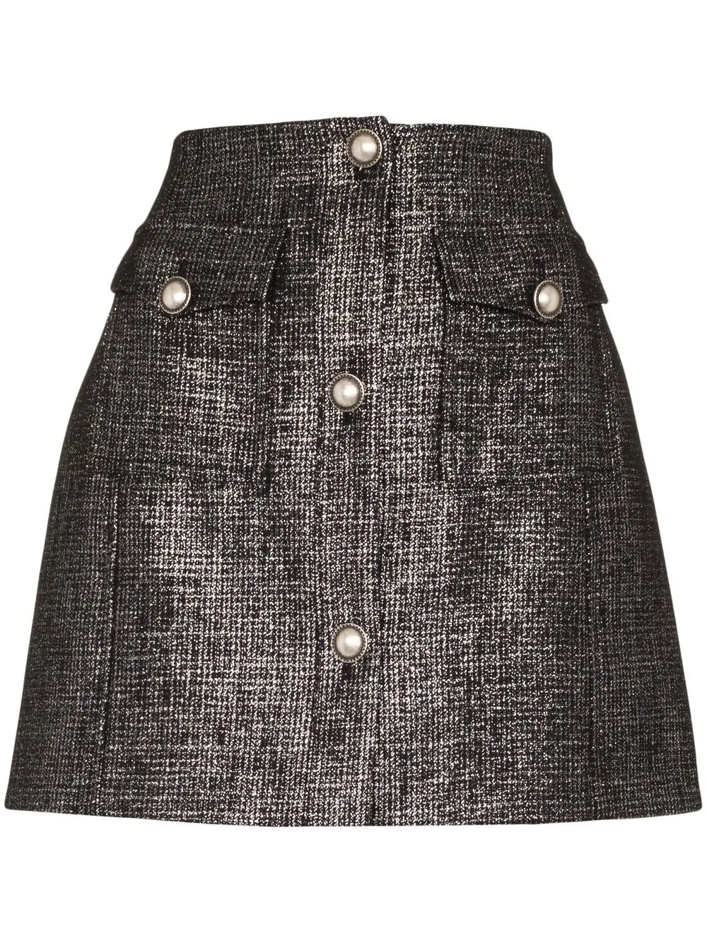 Alessandra Rich Buttoned A-line Miniskirt - Farfetch