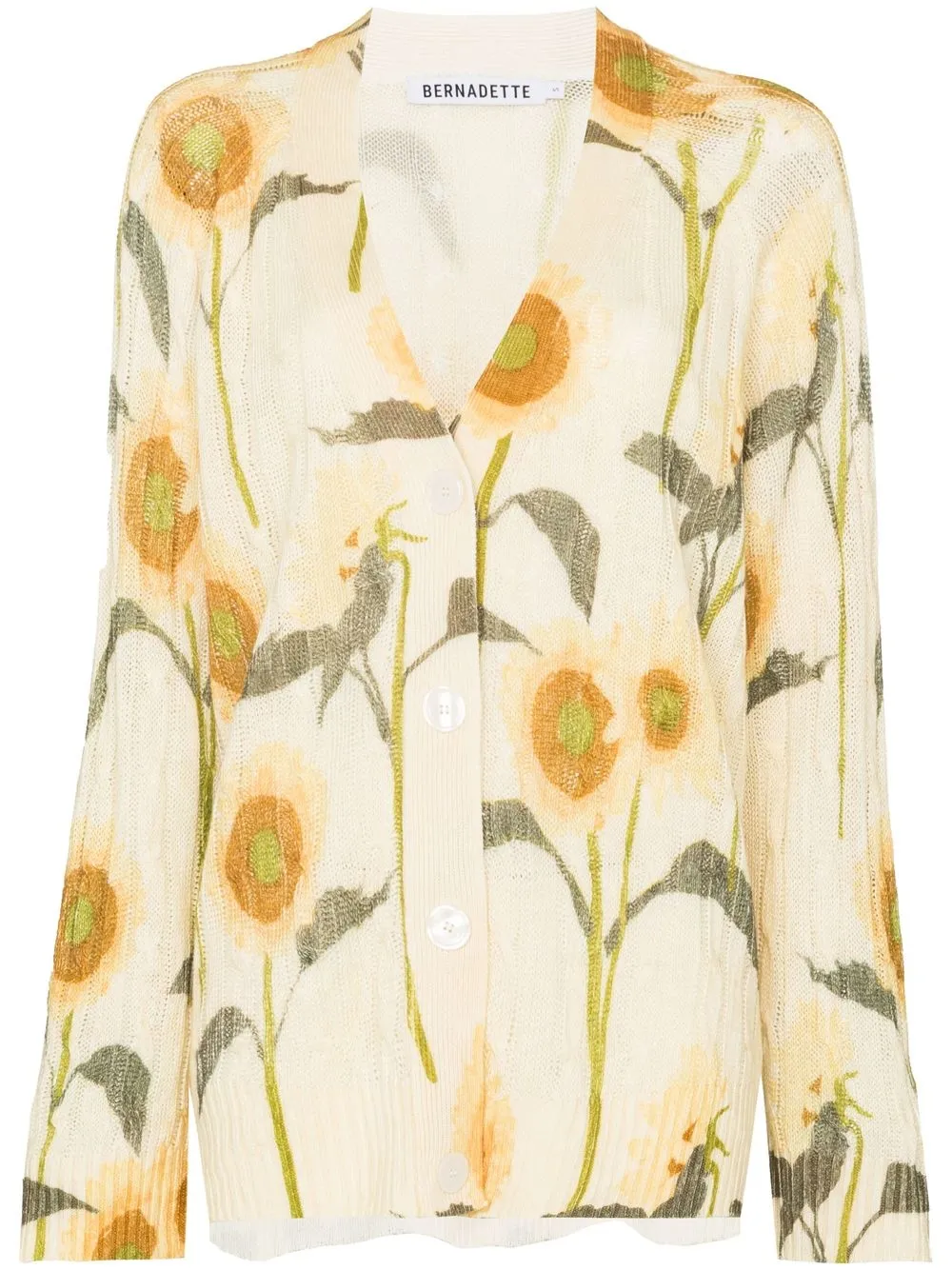 

Bernadette Zuri sunflower knitted cardigan - Neutrals