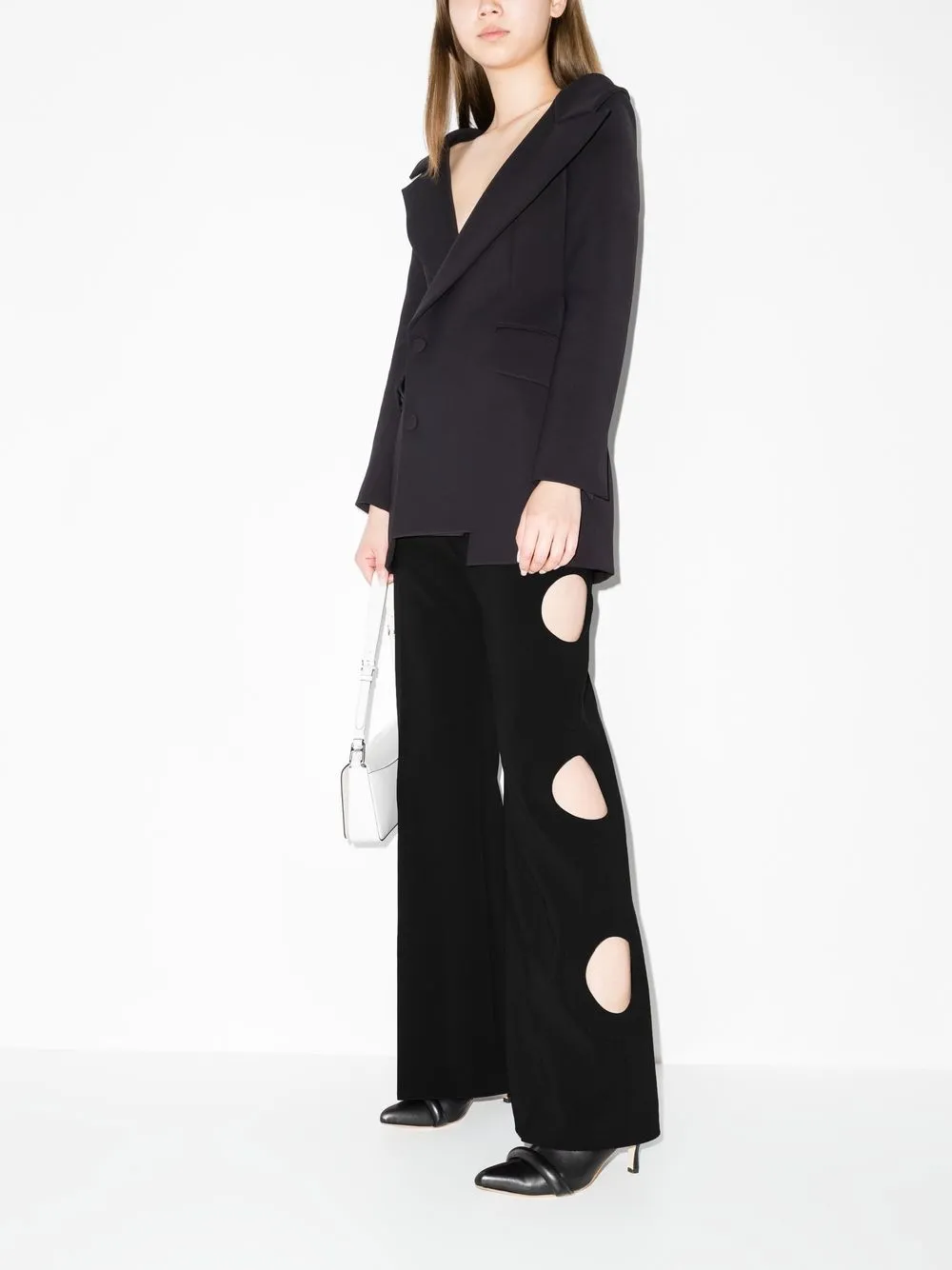 A.W.A.K.E. Mode Circle cut-out Trousers - Farfetch